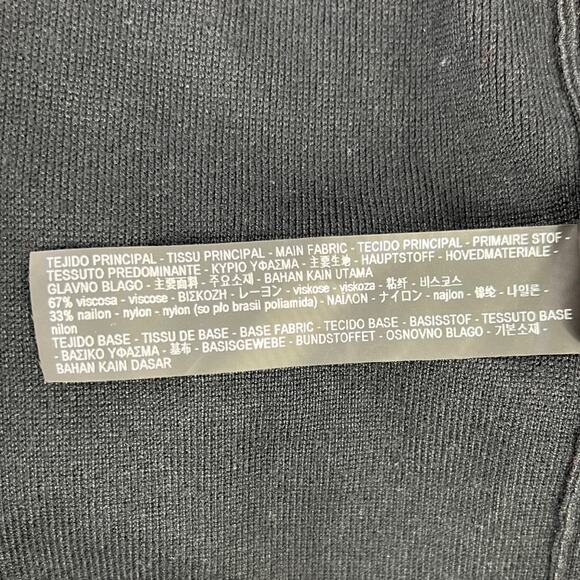 Zara Faux Leather Fringe Tassel Sweater Coat Small New - Picture 8 of 8